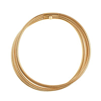 14K Yellow Gold 3 Row Stretch Bracelet