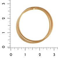 14K Yellow Gold 3 Row Stretch Bracelet
