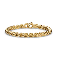 Sculpted Cable Chain Bracelet 18K Yellow Gold, 5.7mm