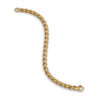 Sculpted Cable Chain Bracelet 18K Yellow Gold, 5.7mm