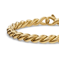 Sculpted Cable Chain Bracelet 18K Yellow Gold, 5.7mm