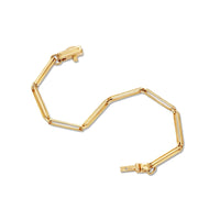 Fernando Jorge 18K Yellow Gold Ultra Stretched and Elongated Double Link Bracelet