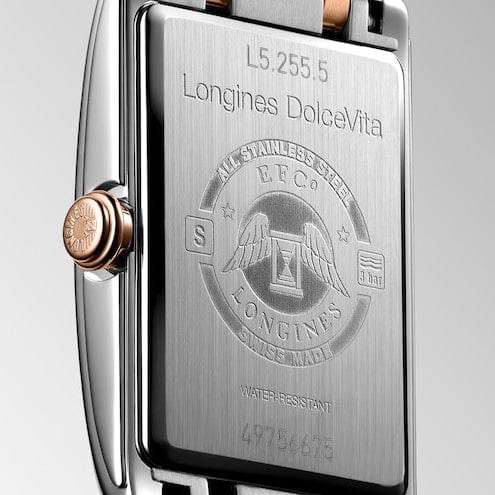 Longines DolceVita 20mm Stainless Steel and Rose Gold L5.255.5.71.7