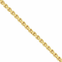 14K Yellow Gold Box Chain Bracelet