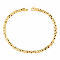 14K Yellow Gold Box Chain Bracelet