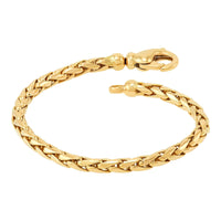 14K Yellow Gold Weave Chain Bracelet