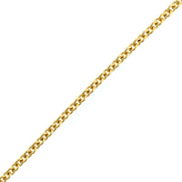 18K Yellow Gold Round Cable Chain Bracelet