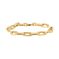 14K Yellow Gold Oval Chain Link Bracelet