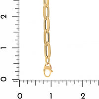 14K Yellow Gold Oval Chain Link Bracelet