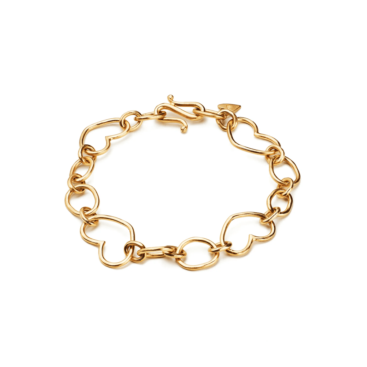 Christina Alexiou 18K Yellow Gold Heart Link Chain Bracelet