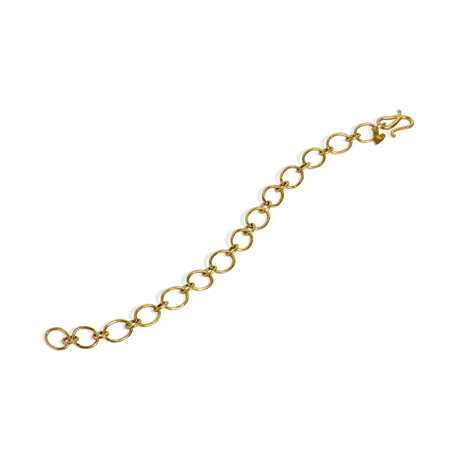 14K Yellow Gold Oval Link Chain Bracelet