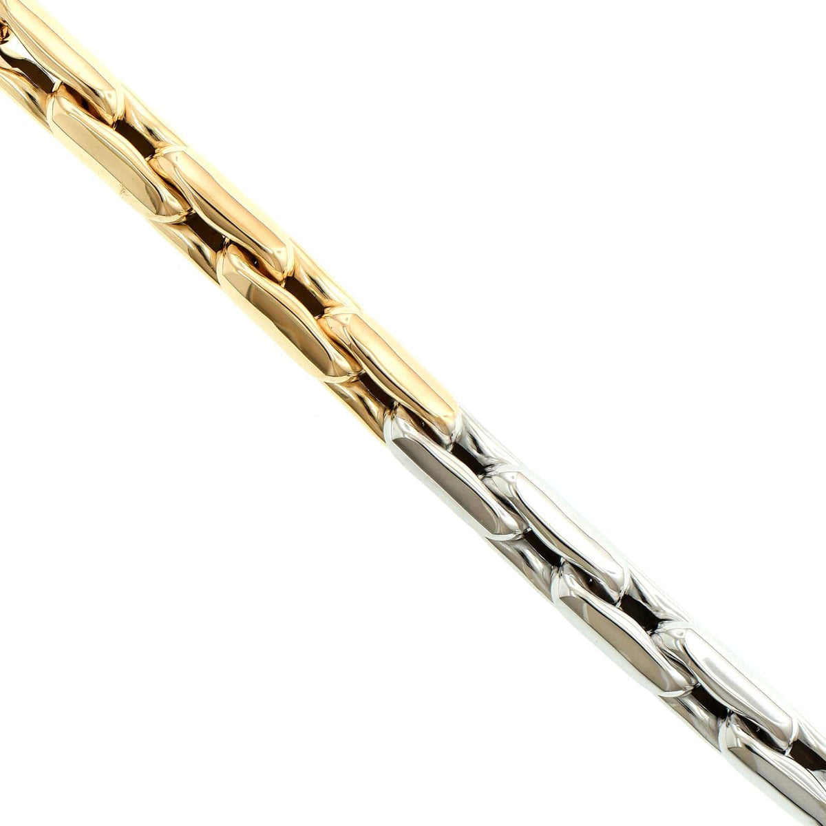 Lauren Rubinski 14K Yellow & White Gold Oval Medium Link Bracelet