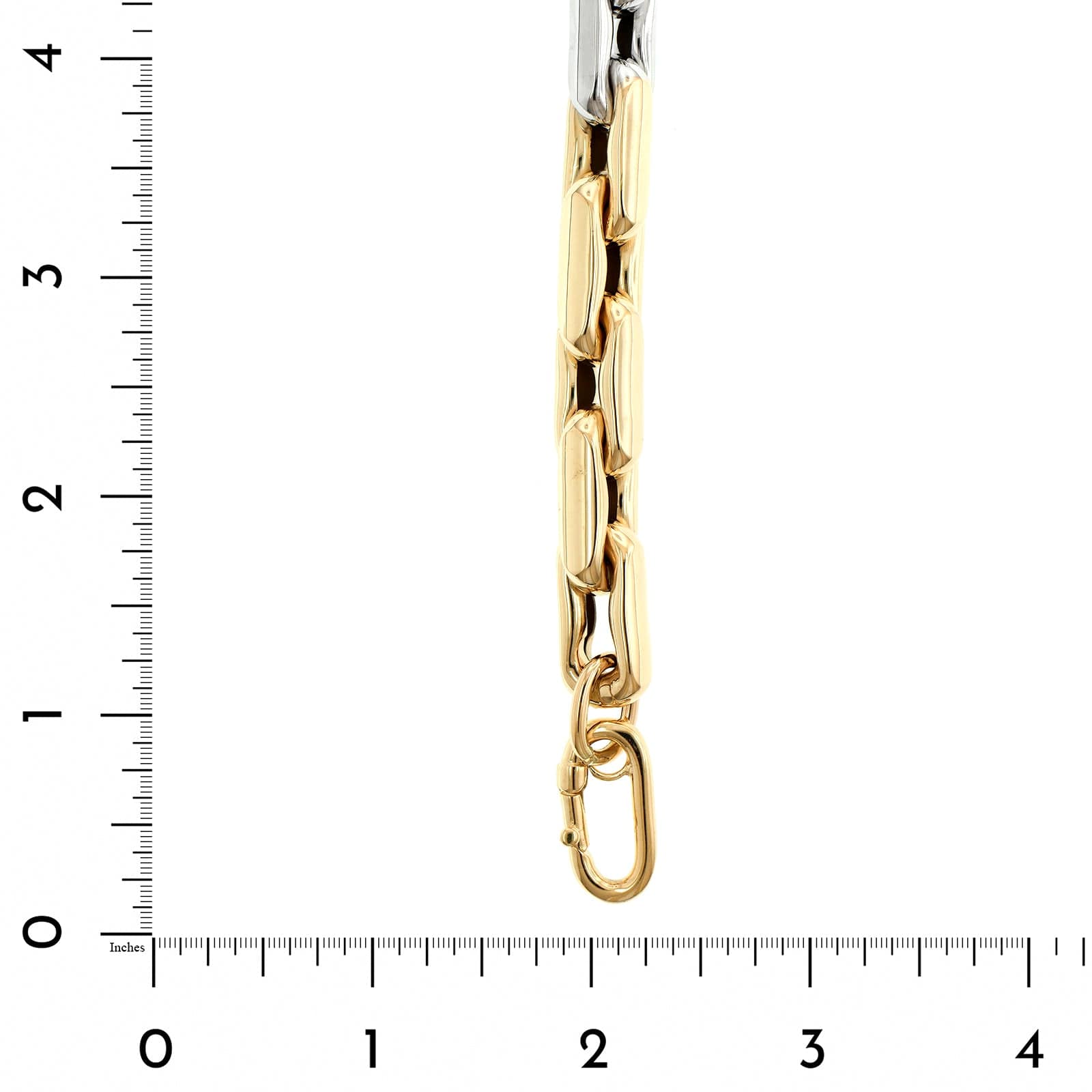 Lauren Rubinski 14K Yellow & White Gold Oval Medium Link Bracelet