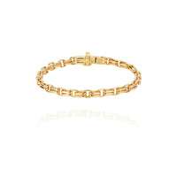 18K Yellow Gold Doubled Links Bracelet