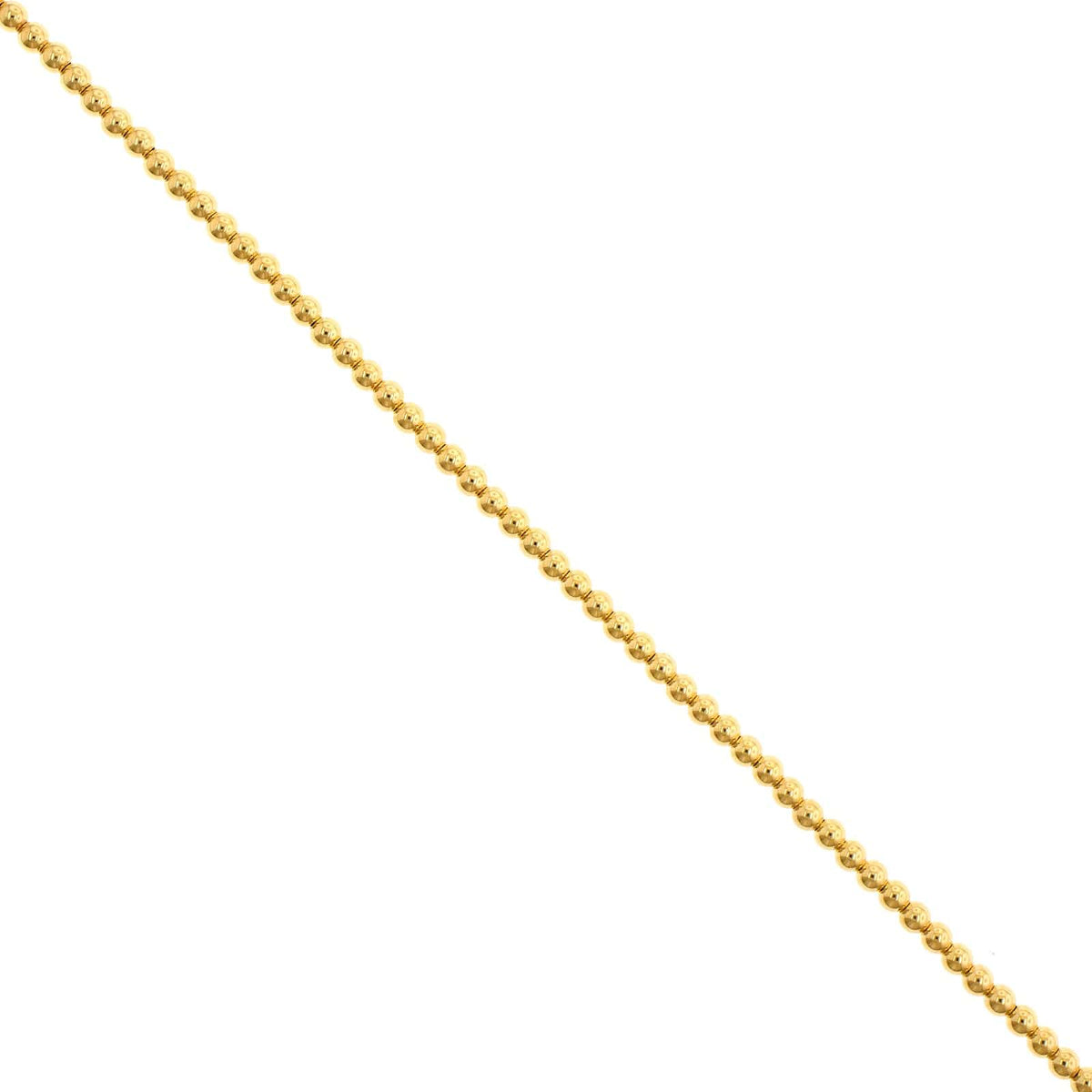 14K Yellow Gold Beaded Bracelet