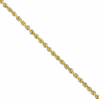 14K Yellow Gold Rope Chain Bracelet