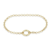 Zoe Chicco 14K Yellow Gold Medium Rolo Chain Enhancer Bracelet