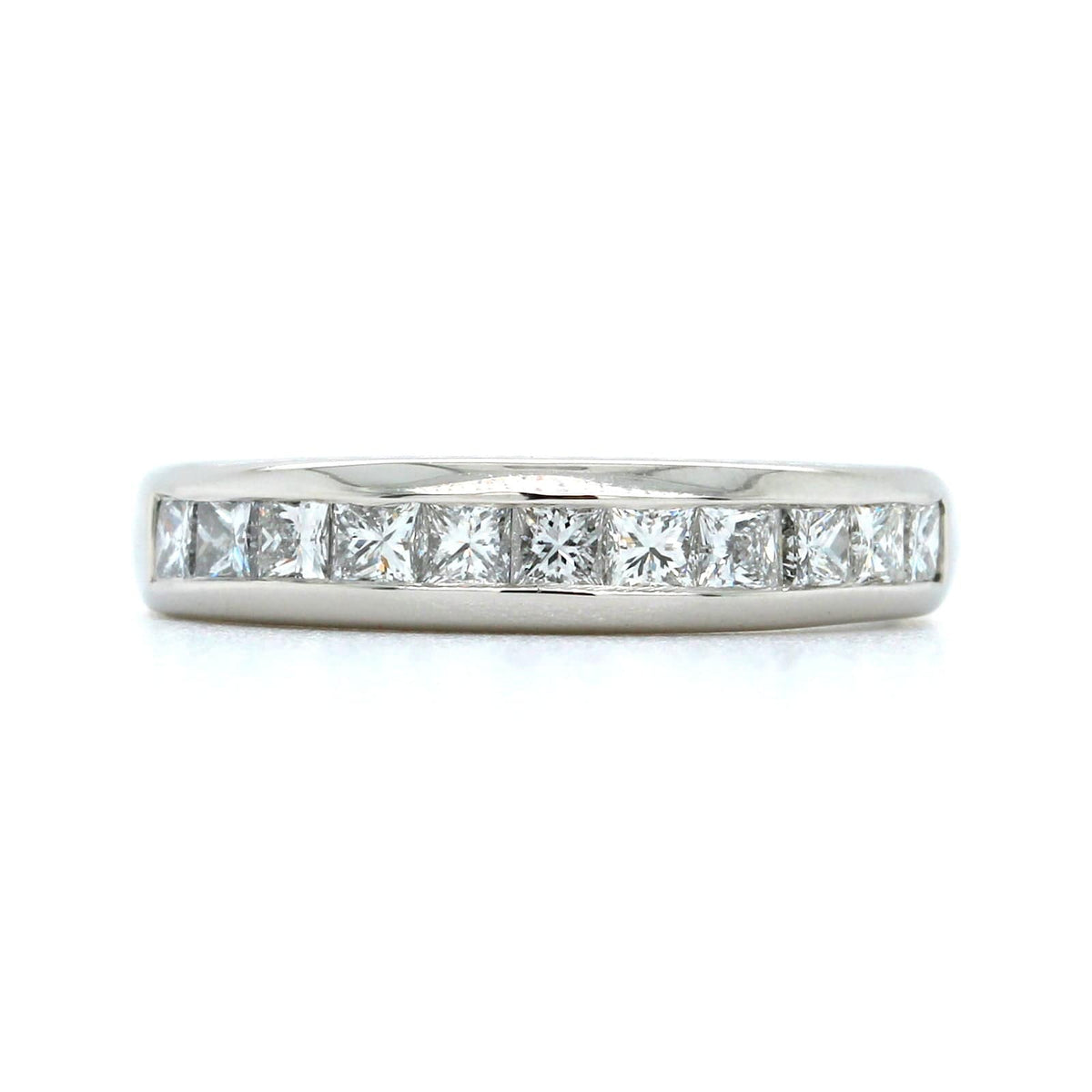 Platinum Channel Set Diamond Band