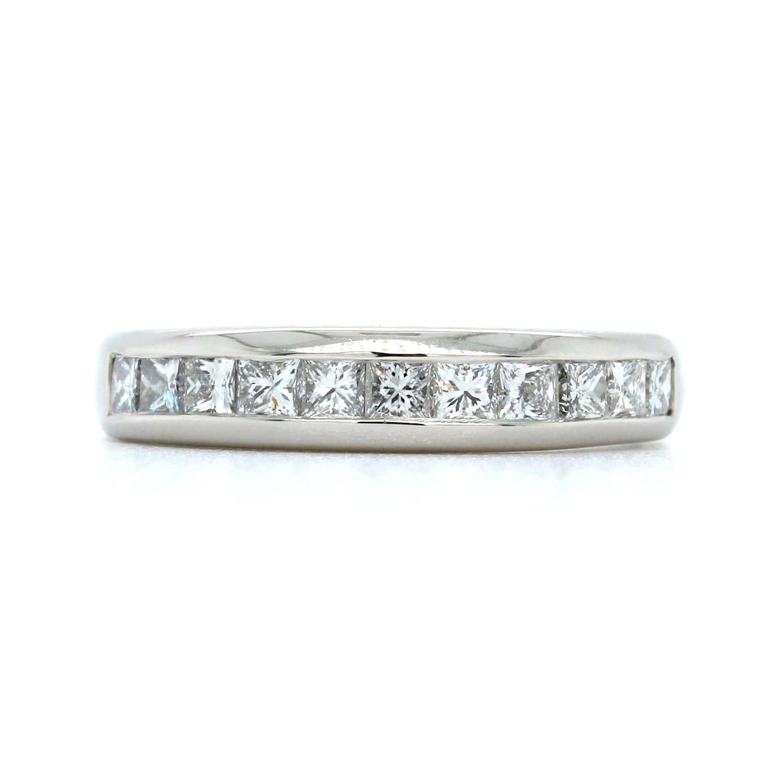 Platinum Channel Set Diamond Band