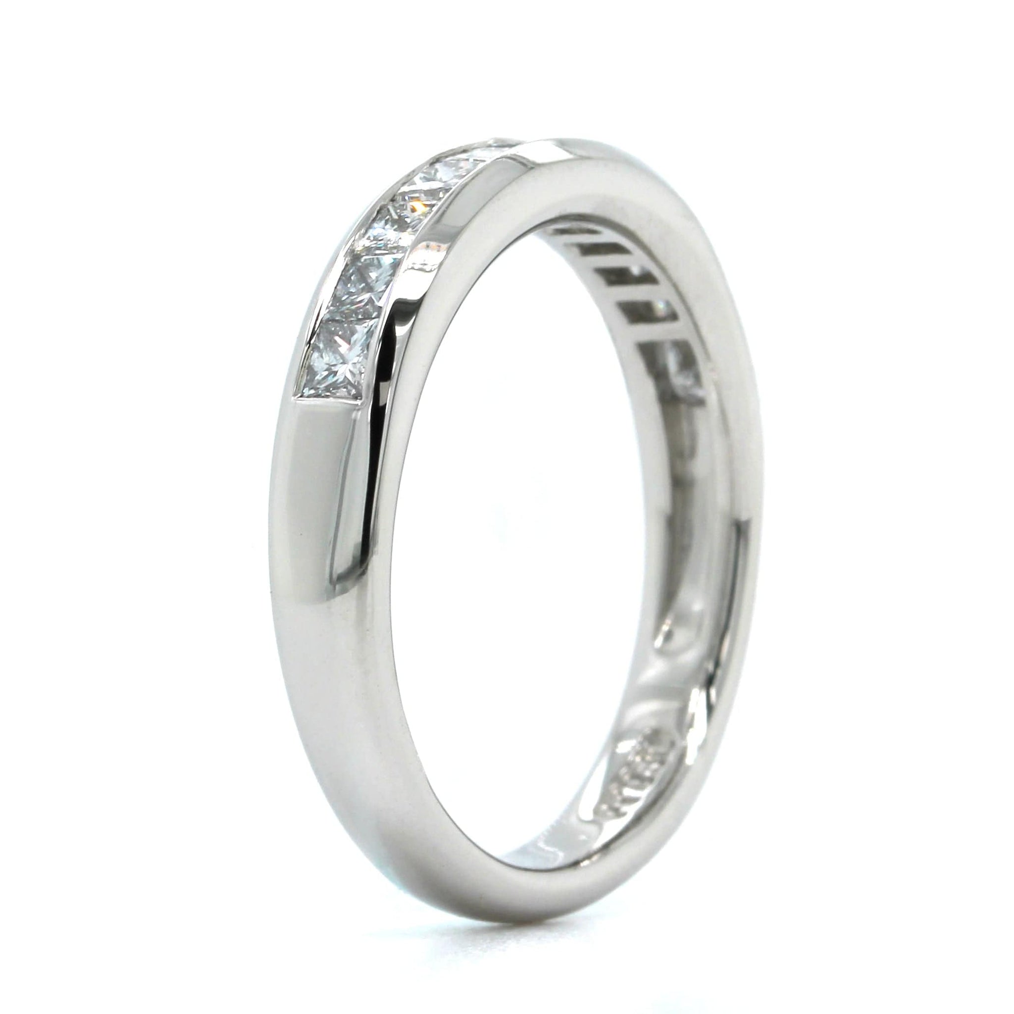 Platinum Channel Set Diamond Band