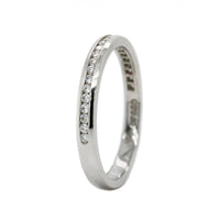 Platinum Channel Set Diamond Band