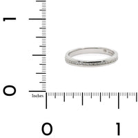 Platinum Channel Set Diamond Band