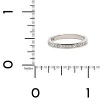 Platinum Channel Set Princess Cut Diamond Band