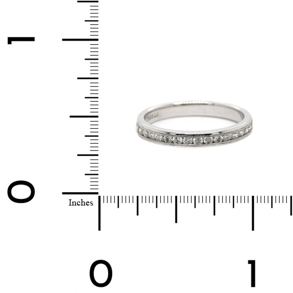 Platinum Channel Set Diamond Band