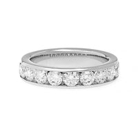 18K White Gold Channel Set Diamond Band