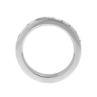 Platinum Channel Set Princess Cut Diamond Band