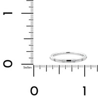 18K White Gold Burnished Set Round Diamond Wedding Ring