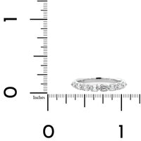 18K White Gold Single Prong Emerald Cut Diamond Wedding Ring