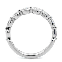 18K White Gold Pear Shaped Diamond Wedding Ring