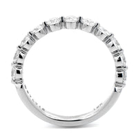 18K White Gold Single Prong Diamond Wedding Ring