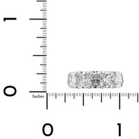 Platinum 5 Stone Shared Prong Radiant Cut Diamond Ring
