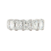 Platinum 7 Stone Radiant Cut Diamond Band