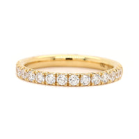 18K Yellow Gold Fishtail Diamond Band