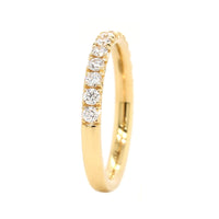18K Yellow Gold Fishtail Diamond Band