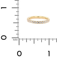 18K Yellow Gold Fishtail Diamond Band