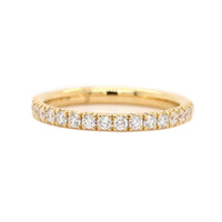 18K Yellow Gold Fishtail Diamond Band