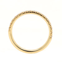 18K Yellow Gold Fishtail Diamond Band