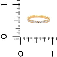 18K Yellow Gold Fishtail Diamond Band