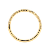 18K Yellow Gold Fishtail Diamond Band
