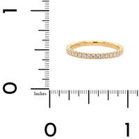 18K Yellow Gold Fishtail Diamond Band