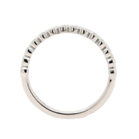 Platinum Semi Bezel Set Diamond Band