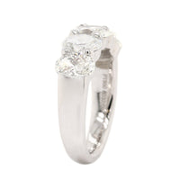 Platinum 5 Stone Oval Diamond Band