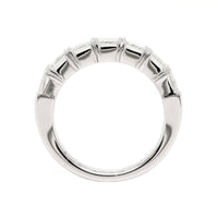 Platinum 7 Stone Radiant Cut 3CTW Diamond Band