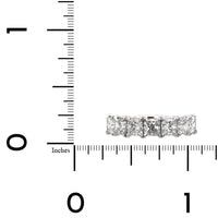 Platinum 7 Stone Cushion Cut Diamond Band