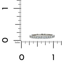 Platinum New Aire Silk Prong Diamond Band