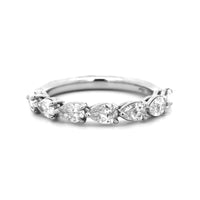 Platinum Grand Aire Pear Shaped Diamond Band